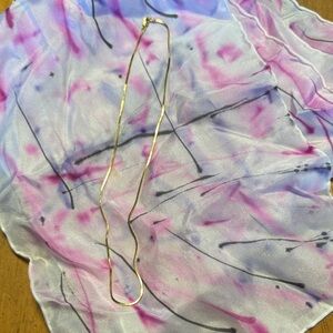 Vintage 14k gold snake chain necklace 17.5”